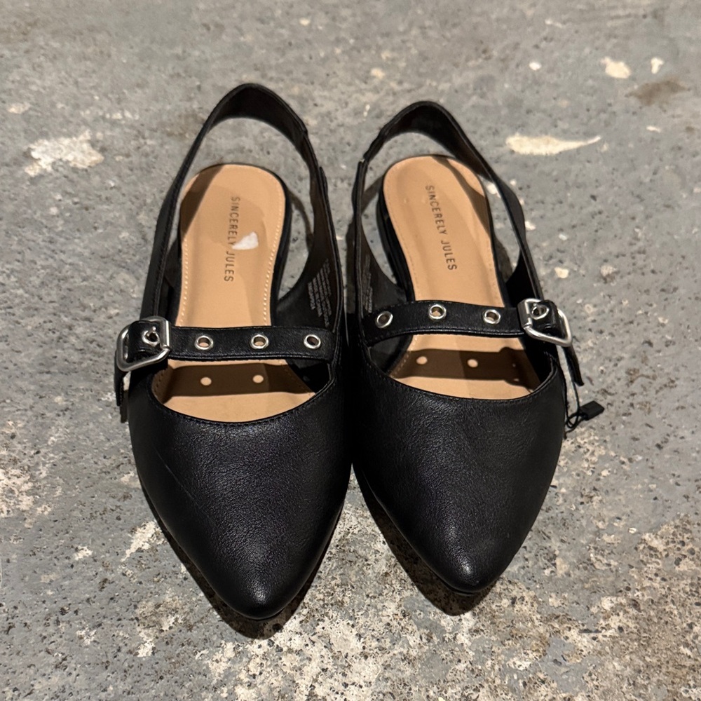 Sleek Black Flats